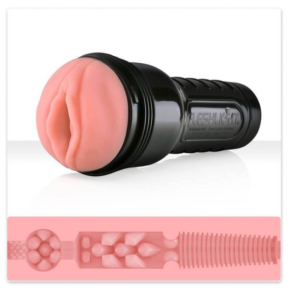 Fleshlight Pink Lady Destroya - vagin artificial în carcasă (natural) 