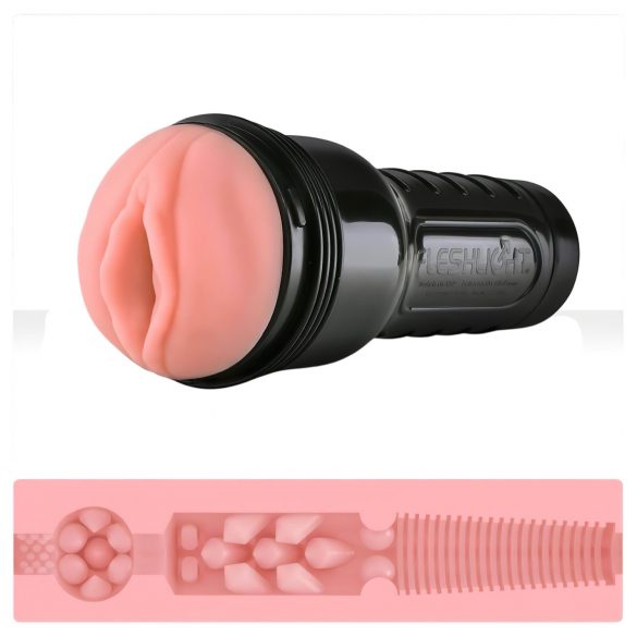 Fleshlight Pink Lady Destroya - vagin realist în husă (natur)