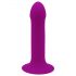 Hitsens 6 - dildo apos cu ventuză și gland flexibil (violet)