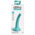 Dillio Curious Five - dildo din silicon cu bază de aspirație (15cm) - turcoaz