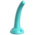 Dillio Curious Five - dildo din silicon cu bază de aspirație (15cm) - turcoaz