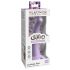 Dillio Curious Five - dildo de silicon cu ventuză (15cm) - mov 