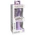 Dillio Curious Five - dildo de silicon cu ventuză (15cm) - mov 