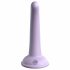 Dillio Curious Five - dildo de silicon cu ventuză (15cm) - mov 