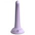 Dillio Curious Five - dildo din silicon cu ventuză (15cm) - mov