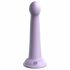 Dillio Secret Explorer - dildo cu ventuză și capăt bulbos (17cm) - mov 