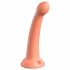 Dillio Secret Explorer - dildo cu ventuză și cap rotund (17 cm) - portocaliu 