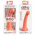 Dillio Secret Explorer - dildo cu ventuză și cap rotund (17 cm) - portocaliu 