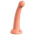 Dillio Secret Explorer - dildo cu ventuză și cap rotund (17 cm) - portocaliu 