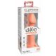 Dillio Big Hero - dildo din silicon cu ventuză (17cm) - portocaliu 