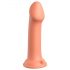 Dillio Big Hero - Dildo din silicon cu bază de ventuză (17cm) - portocaliu