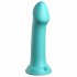 Dillio Big Hero - dildo silicon cu ventuză și cap realistic (17cm) - turcoaz 