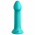 Dillio Big Hero - dildo silicon cu ventuză și cap realistic (17cm) - turcoaz 