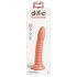 Dillio Wild Thing - dildo cu bază de fixare, cu striații (19 cm) - portocaliu