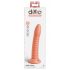 Dillio Wild Thing - dildo texturat cu ventuză (19 cm) - portocaliu 