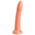 Dillio Wild Thing - dildo cu bază de fixare, cu striații (19 cm) - portocaliu