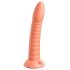 Dillio Wild Thing - dildo texturat cu ventuză (19 cm) - portocaliu 