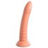 Dillio Wild Thing - dildo texturat cu ventuză (19 cm) - portocaliu 