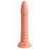 Dillio Wild Thing - dildo cu bază de fixare, cu striații (19 cm) - portocaliu