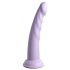 Dillio Slim Seven - dildo stimulativ cu ventuză (20cm) - mov 