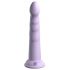 Dillio Slim Seven - dildo stimulativ cu ventuză (20cm) - mov 