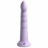 Dillio Slim Seven - dildo stimulativ cu ventuză (20cm) - mov 