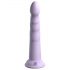 Dillio Slim Seven - dildo stimulant cu bază de fixare (20cm) - mov