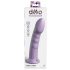 Dillio Super Eight - dildo din silicon cu ventuză (21cm) - mov 