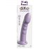 Dillio Super Eight - dildo din silicon cu ventuză (21cm) - mov