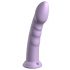 Dillio Super Eight - dildo din silicon cu ventuză (21cm) - mov 