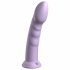 Dillio Super Eight - dildo din silicon cu ventuză (21cm) - mov 