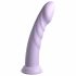 Dillio Super Eight - dildo din silicon cu ventuză (21cm) - mov 