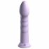 Dillio Super Eight - dildo din silicon cu ventuză (21cm) - mov 