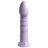 Dillio Super Eight - dildo din silicon cu ventuză (21cm) - mov