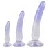 Set de dildo-uri anale transparente-blue (3 piese)