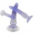 Set dildo de antrenament anal Crystal Clear - 3 buc (translucid-albastru) 