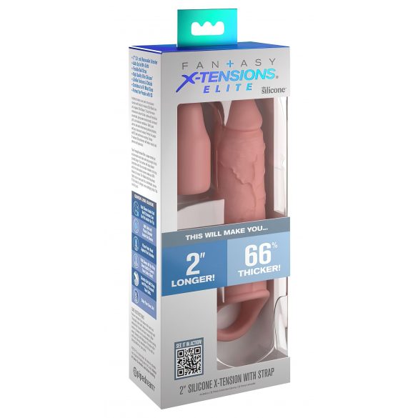 X-TENSION Elite 2 - manson pentru penis (natural) 