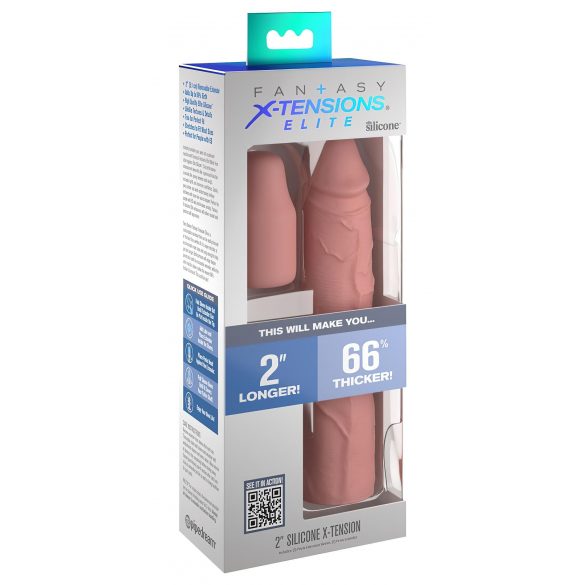 X-TENSION Elite 2 - manșon pentru penis ajustabil (natural) 