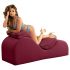 Liberator Esse Lounger - șezlong sexual ajustabil - 3 piese (bordo)