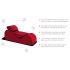 Liberator Esse Lounger - șezlong sexual ajustabil - 3 piese (bordo)