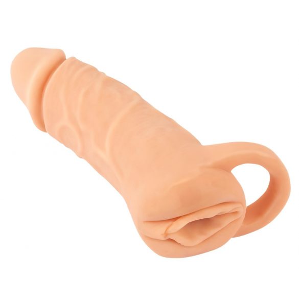 Nature Skin - extensie penis și vagin artificial - 18cm (natural) 