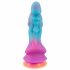 Coco Bestial - dildo silicon extraterestru (albastru-portocaliu)