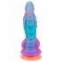 Coco Bestial - dildo silicon extraterestru (albastru-portocaliu)