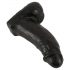 Realistixxx Real Giant - dildo gigant cu testicule - 22 cm (negru)