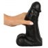 Realistixxx Real Giant - dildo gigant cu testicule - 22 cm (negru)