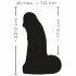 Realistixxx Real Giant - dildo gigantic - 22 cm (negru) 