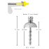 Dilatator uretral din metal (argintiu) 