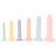 Six in a Row - set de antrenament dildo - 6 buc (colorat)