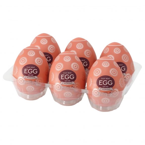 TENGA Egg Gear Stronger - ouă pentru masturbare (6 bucăți)