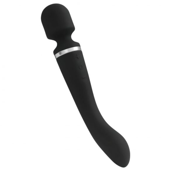 Lonely Lodi - vibrator de masaj 2 în 1 cu acumulator (negru) 